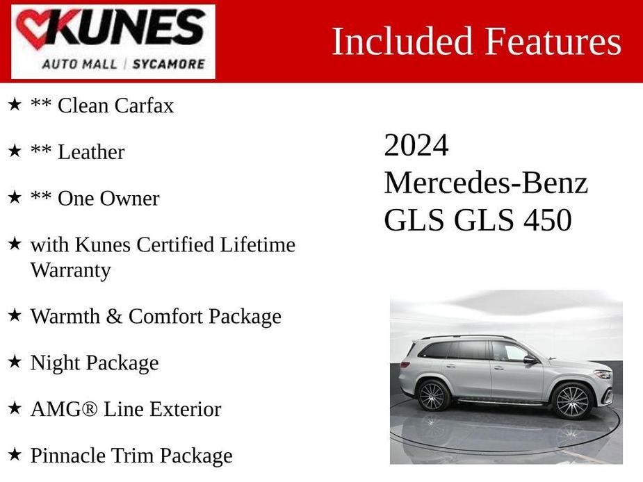 used 2024 Mercedes-Benz GLS 450 car, priced at $85,688