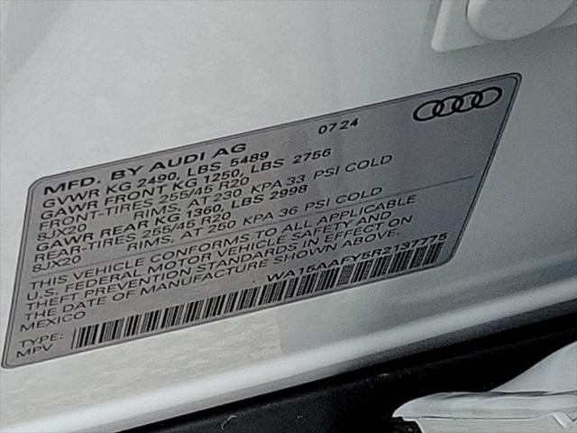 new 2024 Audi Q5 car, priced at $61,585