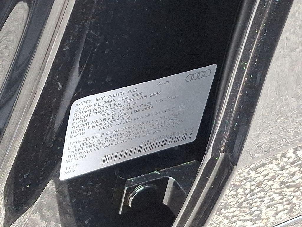 new 2025 Audi Q5 car, priced at $58,190