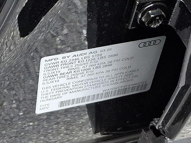 new 2025 Audi Q3 car, priced at $46,240