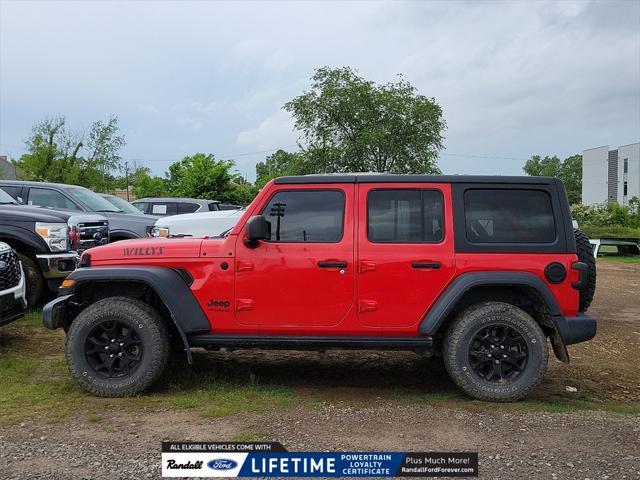 used 2021 Jeep Wrangler Unlimited car, priced at $28,487