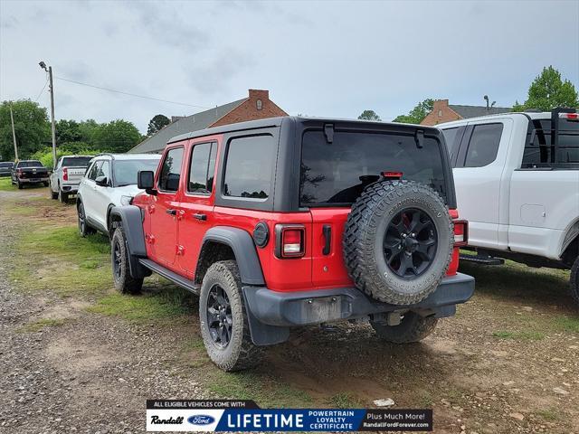 used 2021 Jeep Wrangler Unlimited car, priced at $28,487