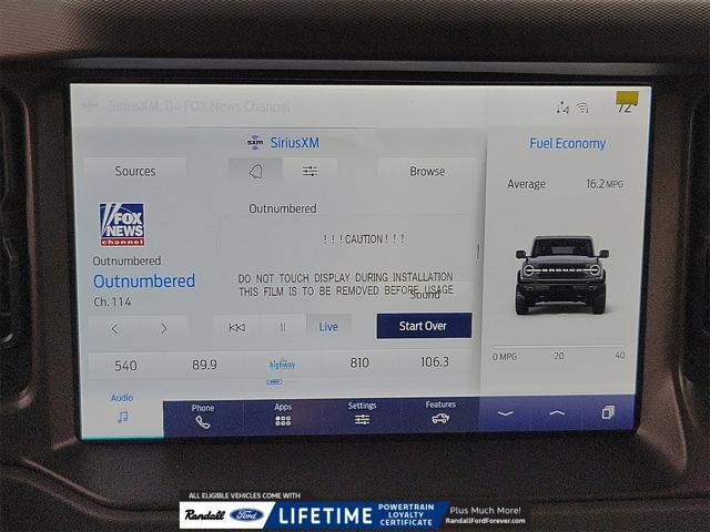 new 2024 Ford Bronco car, priced at $44,929
