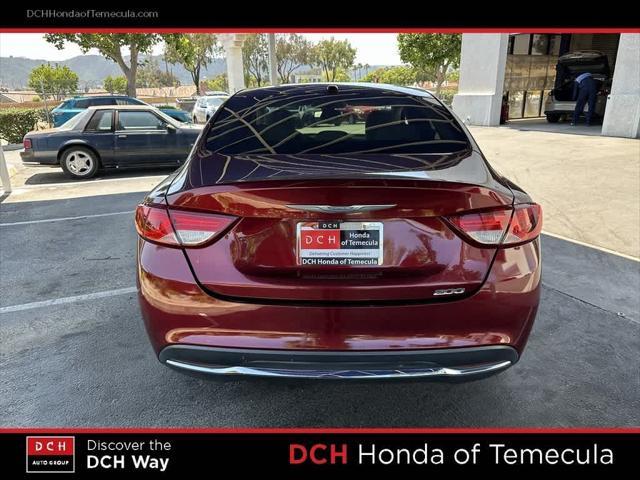 used 2015 Chrysler 200 car, priced at $5,890