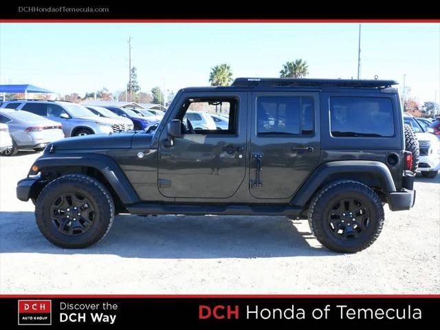 used 2016 Jeep Wrangler Unlimited car, priced at $17,785