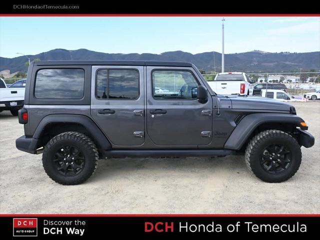 used 2022 Jeep Wrangler Unlimited car, priced at $33,483