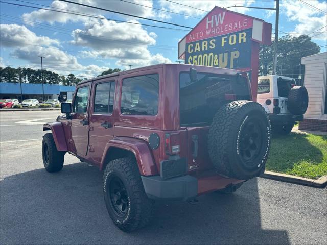 used 2012 Jeep Wrangler Unlimited car, priced at $17,995