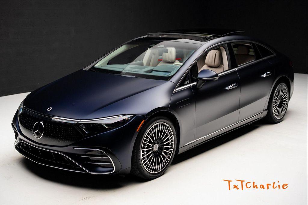 used 2023 Mercedes-Benz EQS 580 car, priced at $55,999