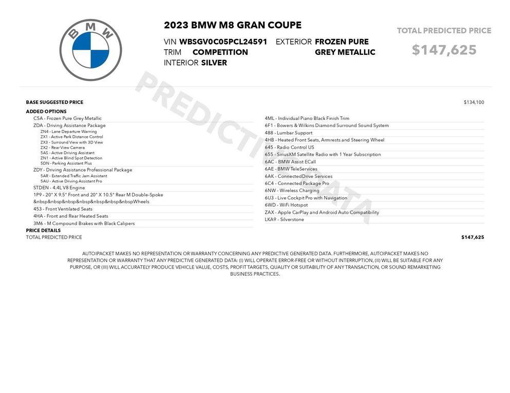 used 2019 BMW M850 car, priced at $55,999