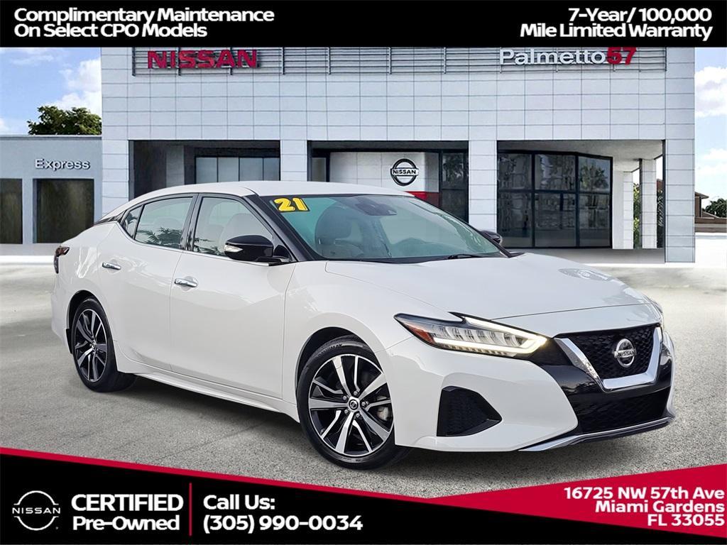 used 2021 Nissan Maxima car, priced at $22,957
