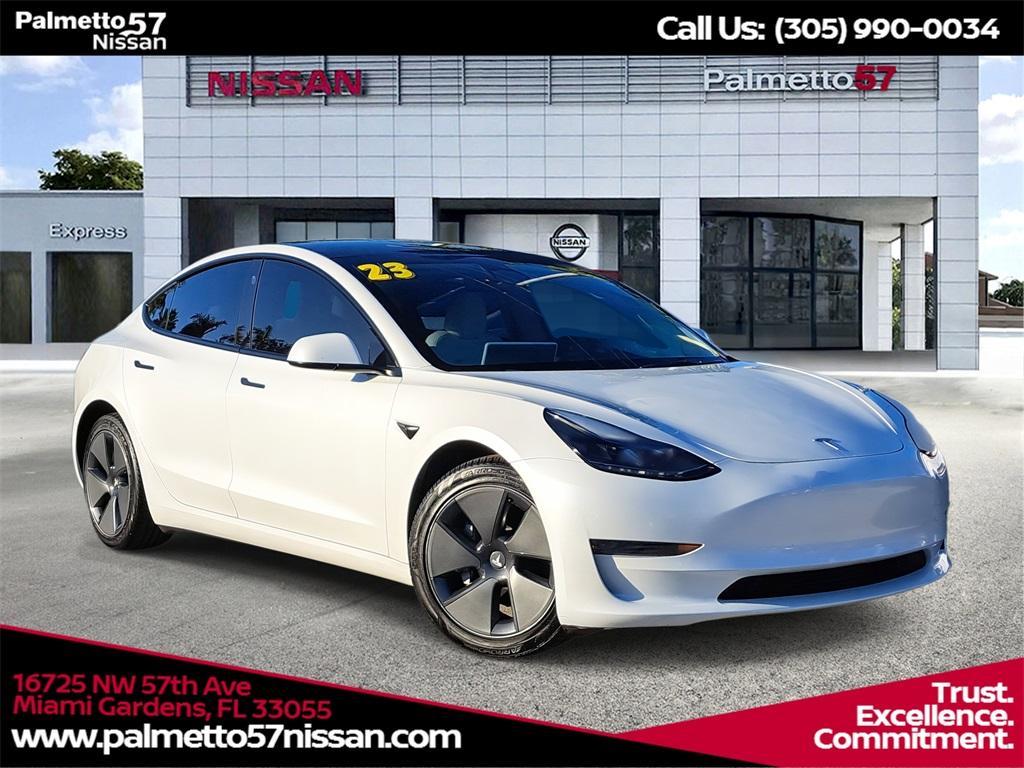 used 2023 Tesla Model 3 car, priced at $22,991