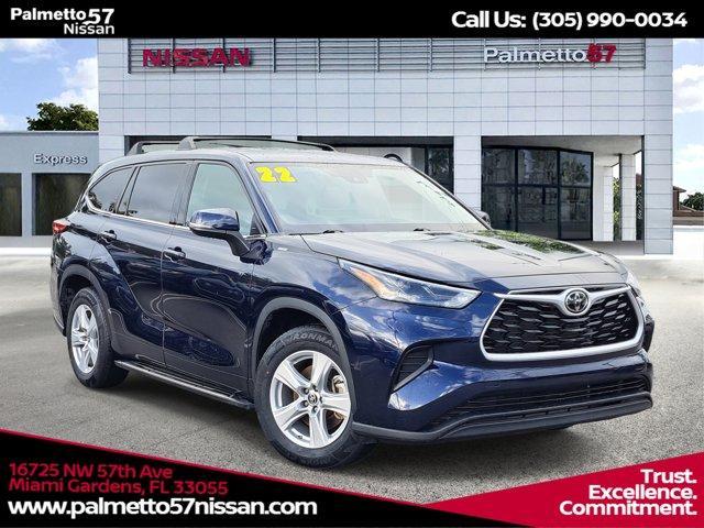 used 2022 Toyota Highlander car, priced at $23,991