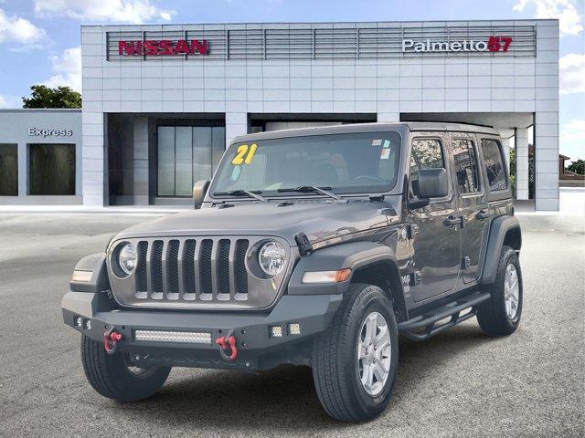 used 2021 Jeep Wrangler Unlimited car, priced at $23,657