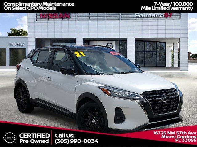 used 2021 Nissan Kicks car, priced at $18,357