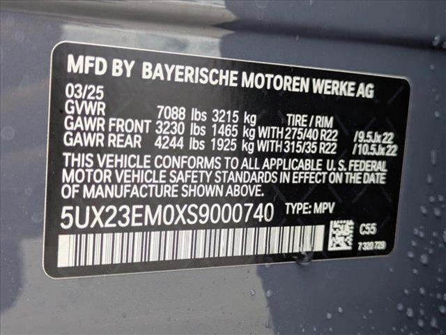 used 2025 BMW X7 car, priced at $96,860