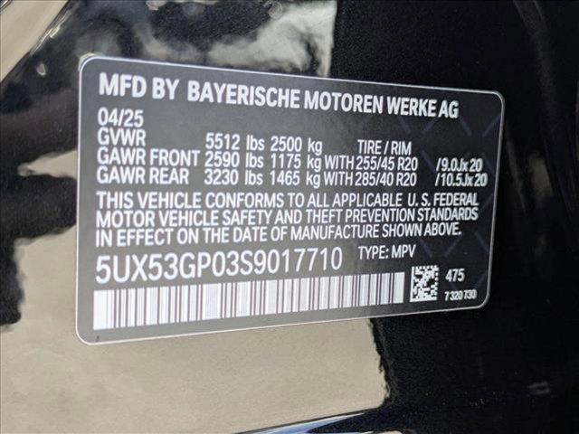 new 2025 BMW X3 car, priced at $57,710