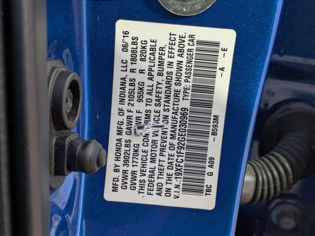 used 2016 Honda Civic car, priced at $16,495