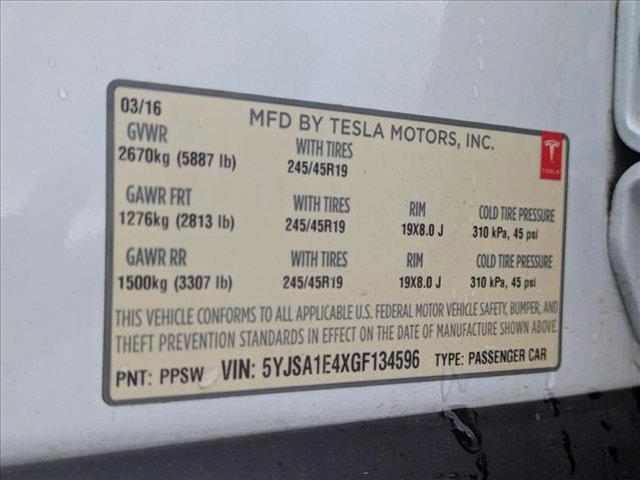 used 2016 Tesla Model S car, priced at $18,992