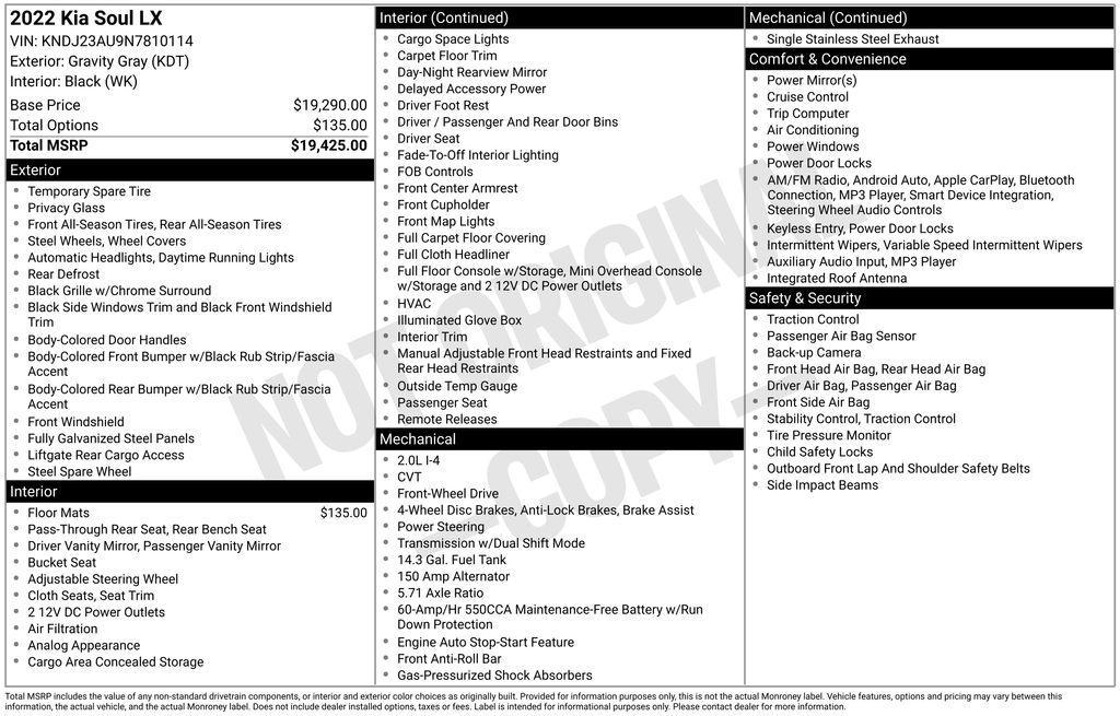 used 2022 Kia Soul car, priced at $17,925