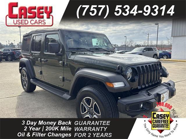 used 2021 Jeep Wrangler car, priced at $30,300