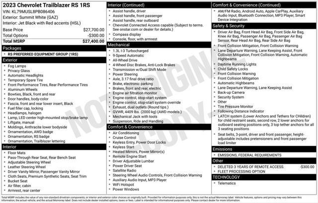 used 2023 Chevrolet TrailBlazer car, priced at $22,750