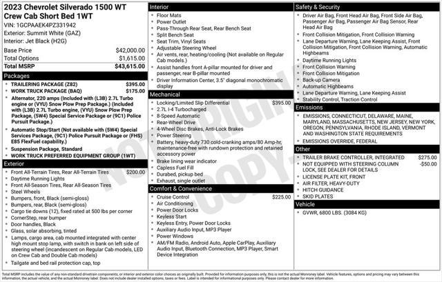 used 2023 Chevrolet Silverado 1500 car, priced at $31,750