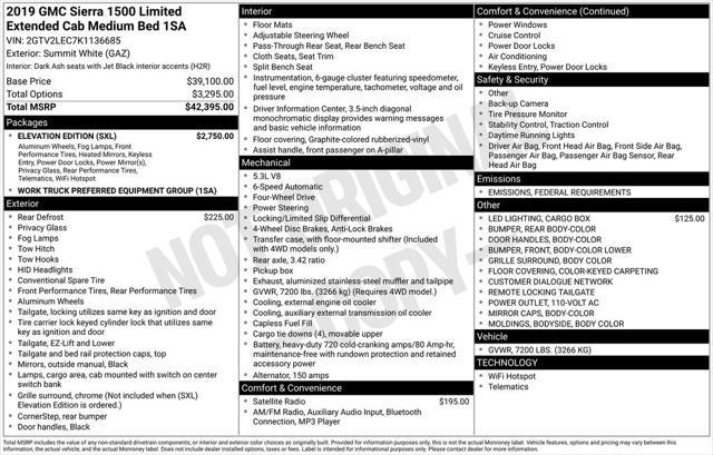 used 2019 GMC Sierra 1500 car, priced at $25,750