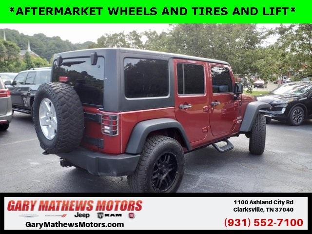 used 2013 Jeep Wrangler Unlimited car, priced at $17,500