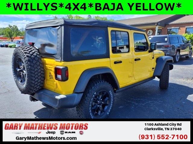 used 2021 Jeep Wrangler Unlimited car, priced at $29,500