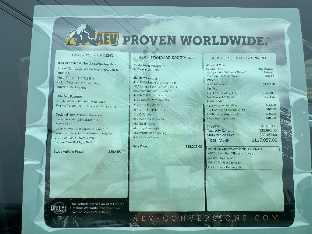 new 2026 Ram 2500 car, priced at $110,059