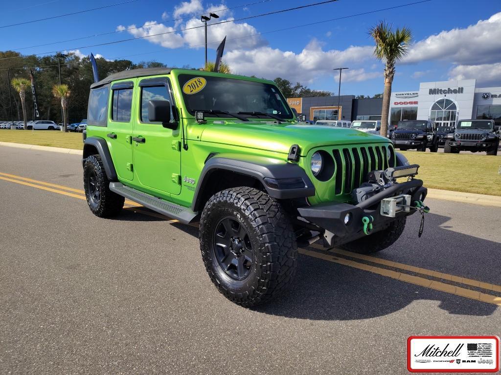 used 2018 Jeep Wrangler Unlimited car, priced at $22,725