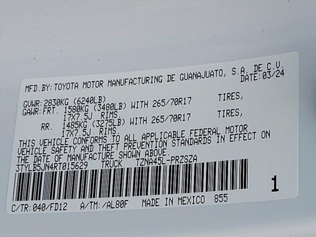 new 2024 Toyota Tacoma car, priced at $49,885