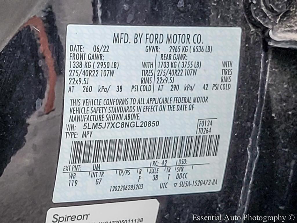 used 2022 Lincoln Aviator car, priced at $34,992