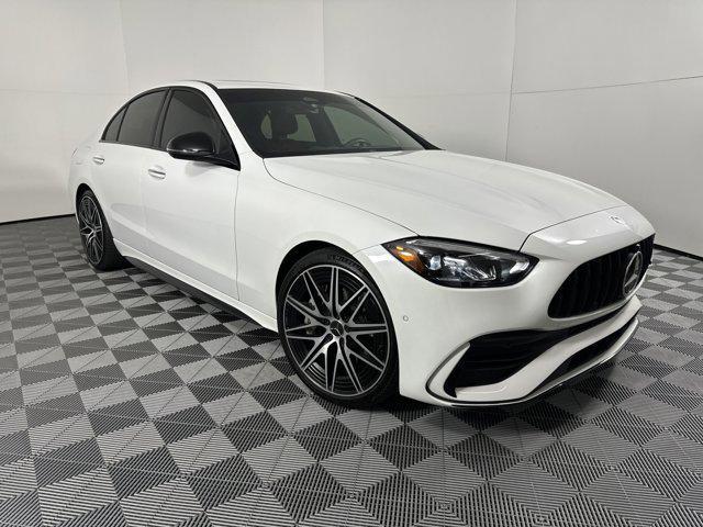 used 2023 Mercedes-Benz AMG C 43 car, priced at $49,999