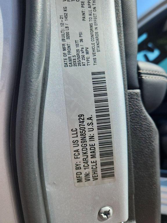 used 2022 Jeep Grand Cherokee L car, priced at $36,750