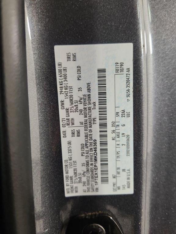 used 2021 Ford F-150 car, priced at $26,305