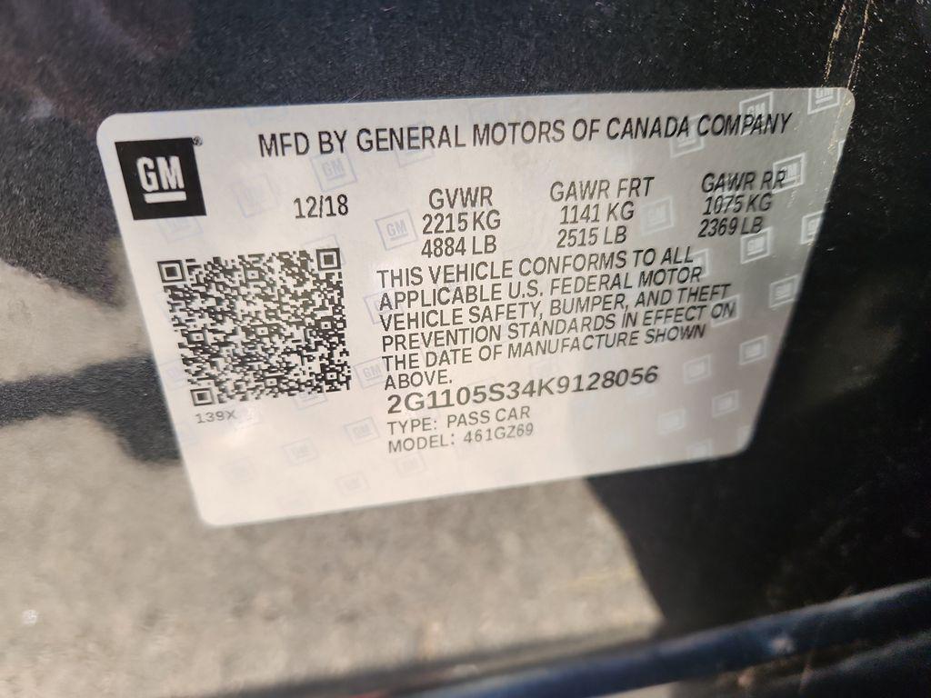 used 2019 Chevrolet Impala car, priced at $22,522