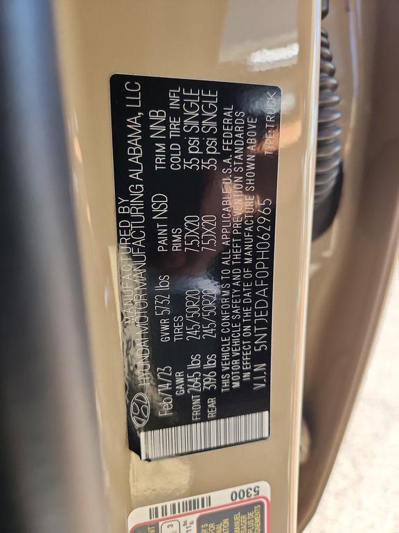 used 2023 Hyundai SANTA CRUZ car, priced at $29,519