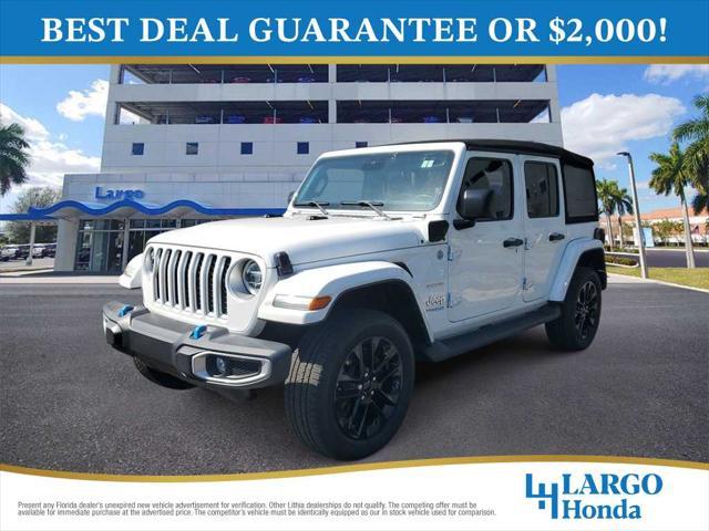 used 2022 Jeep Wrangler Unlimited 4xe car, priced at $31,739