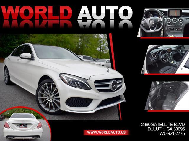 used 2015 Mercedes-Benz C-Class car, priced at $17,995