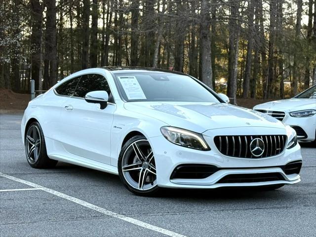 used 2021 Mercedes-Benz AMG C 63 car, priced at $49,995