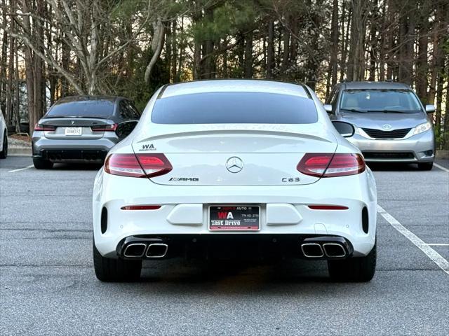 used 2021 Mercedes-Benz AMG C 63 car, priced at $49,995
