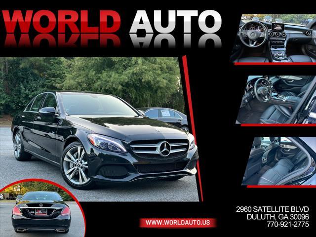 used 2018 Mercedes-Benz C-Class car, priced at $18,995