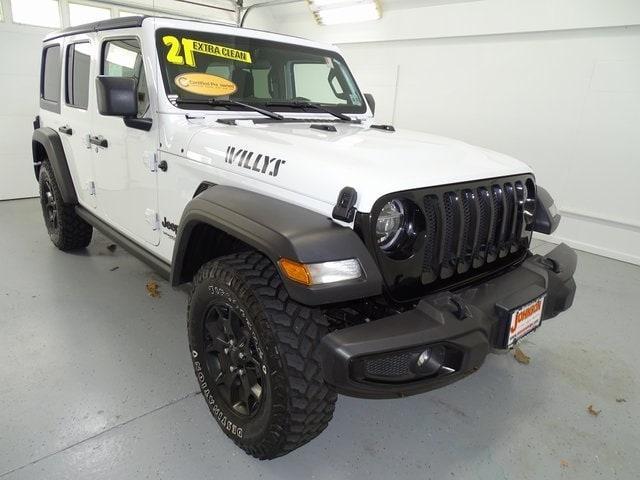 used 2021 Jeep Wrangler Unlimited car, priced at $34,475