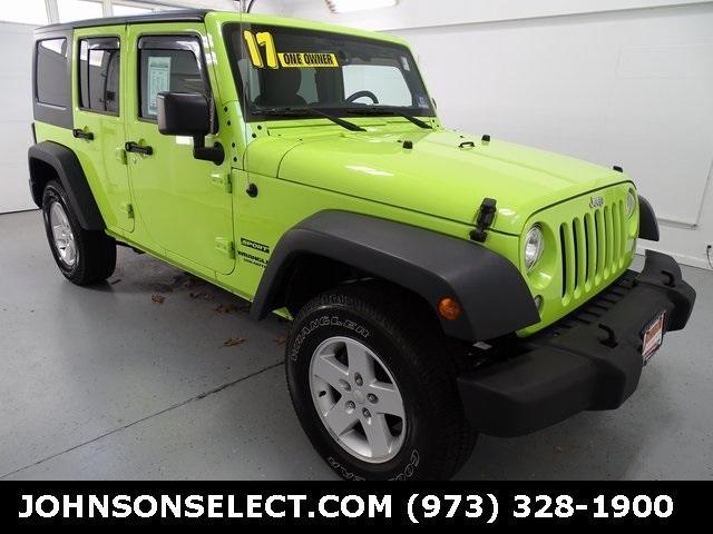 used 2017 Jeep Wrangler Unlimited car, priced at $20,647