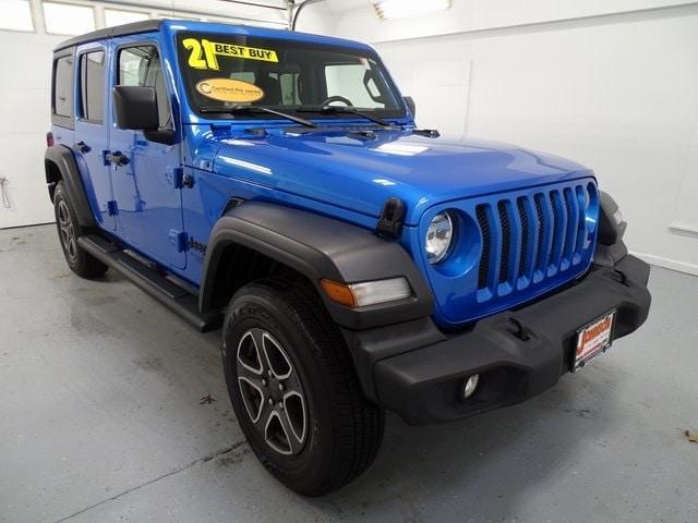 used 2021 Jeep Wrangler Unlimited car, priced at $31,665