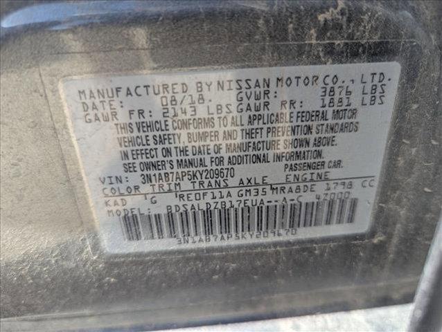 used 2019 Nissan Sentra car, priced at $10,929