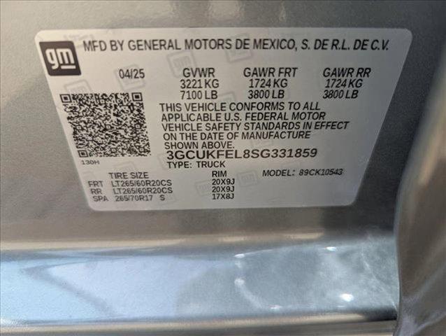 new 2025 Chevrolet Silverado 1500 car, priced at $69,300