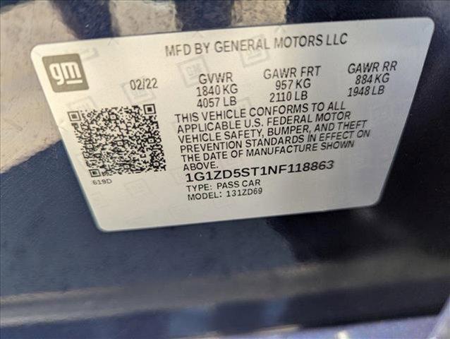 used 2022 Chevrolet Malibu car, priced at $19,319