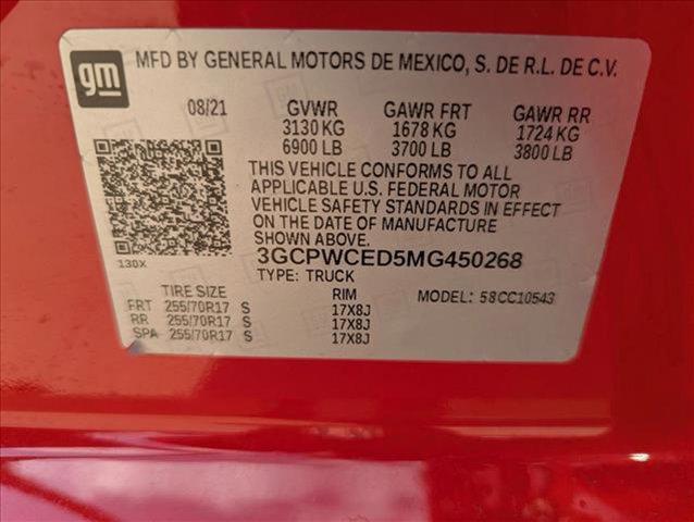 used 2021 Chevrolet Silverado 1500 car, priced at $31,995